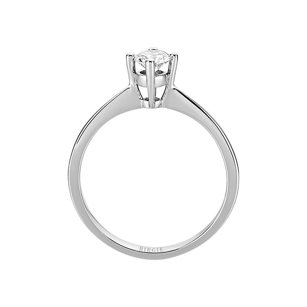 Bague solitaire diamant 0,34 carat