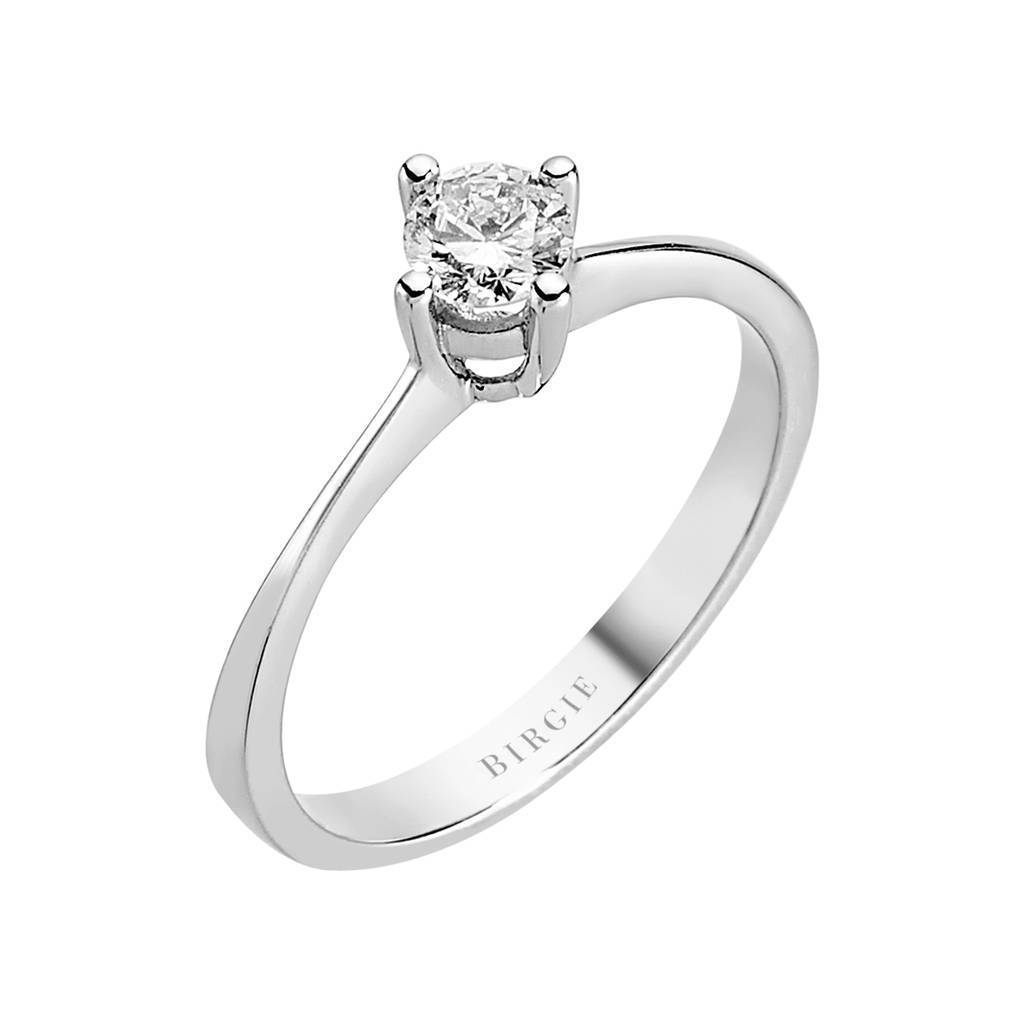 Bague solitaire diamant 0,34 carat