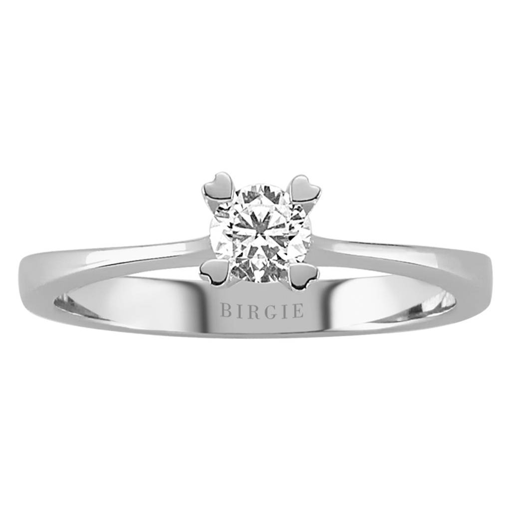 Bague solitaire diamant 0,31 carat