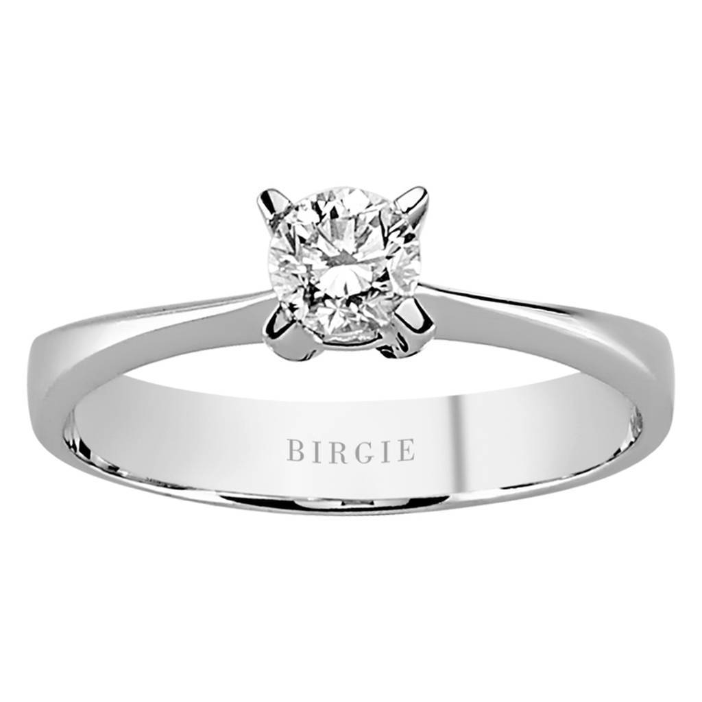 Bague solitaire diamant 0,41 carat