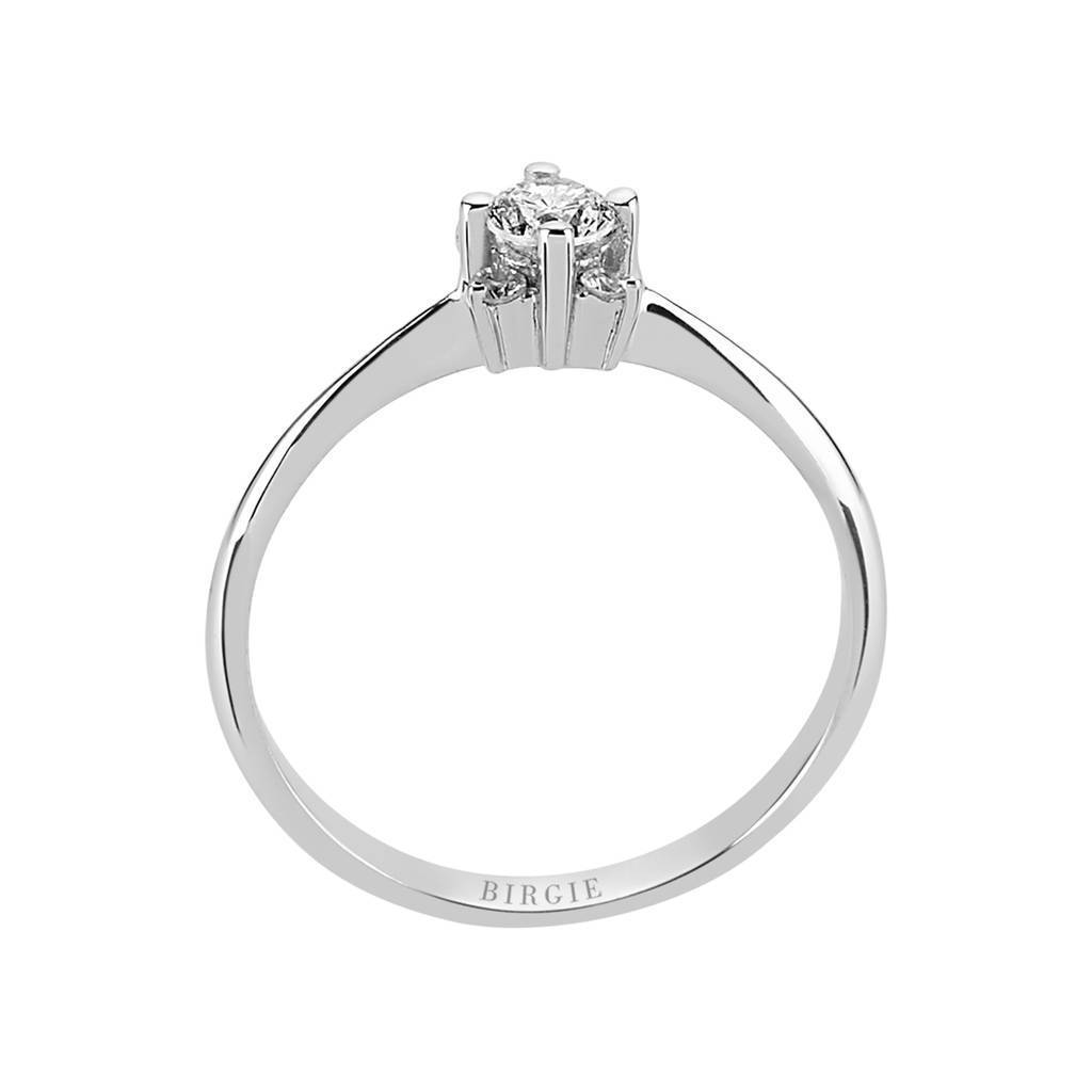 Bague de fiançailles halo de diamants de 0,31 carat
