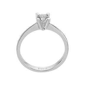 Bague solitaire diamant 0,37 carat