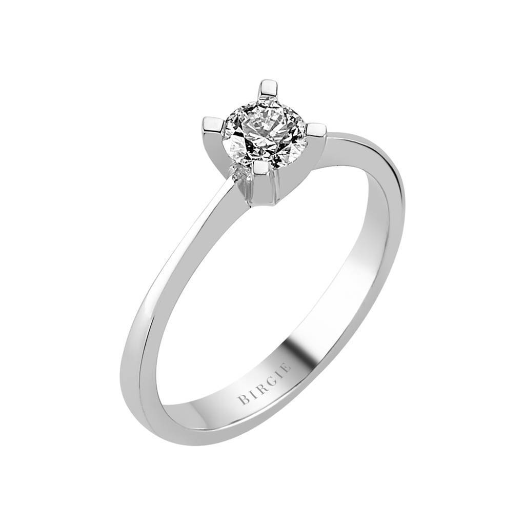 Bague solitaire diamant 0,37 carat