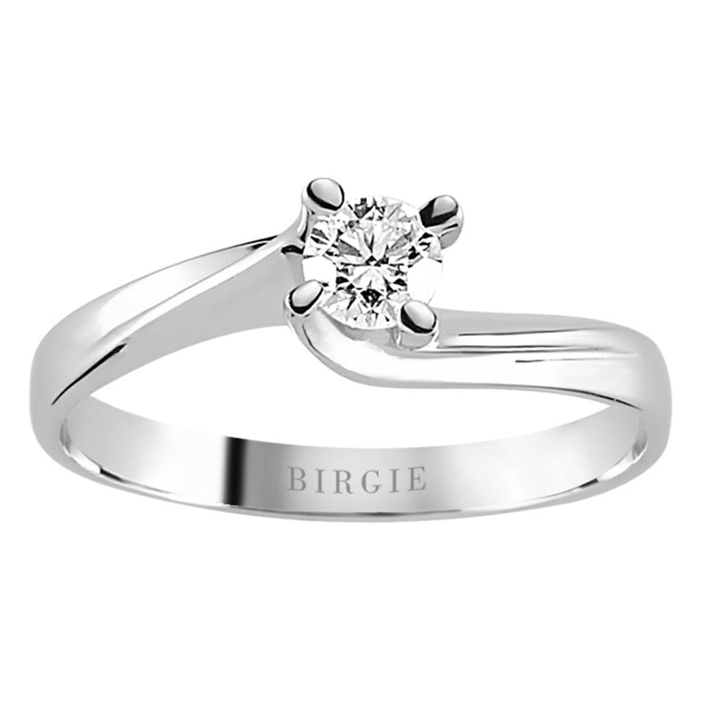 Bague solitaire diamant 0,24 carat