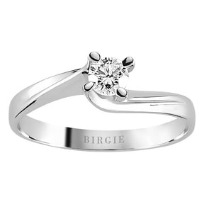 Bague solitaire diamant 0,24 carat
