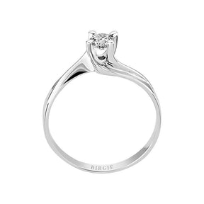 Bague solitaire diamant 0,24 carat