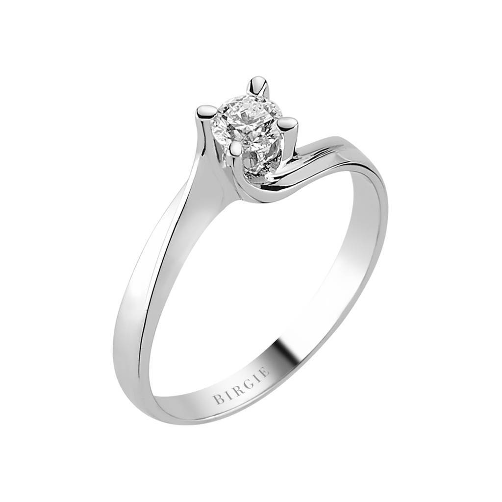 Bague solitaire diamant 0,24 carat