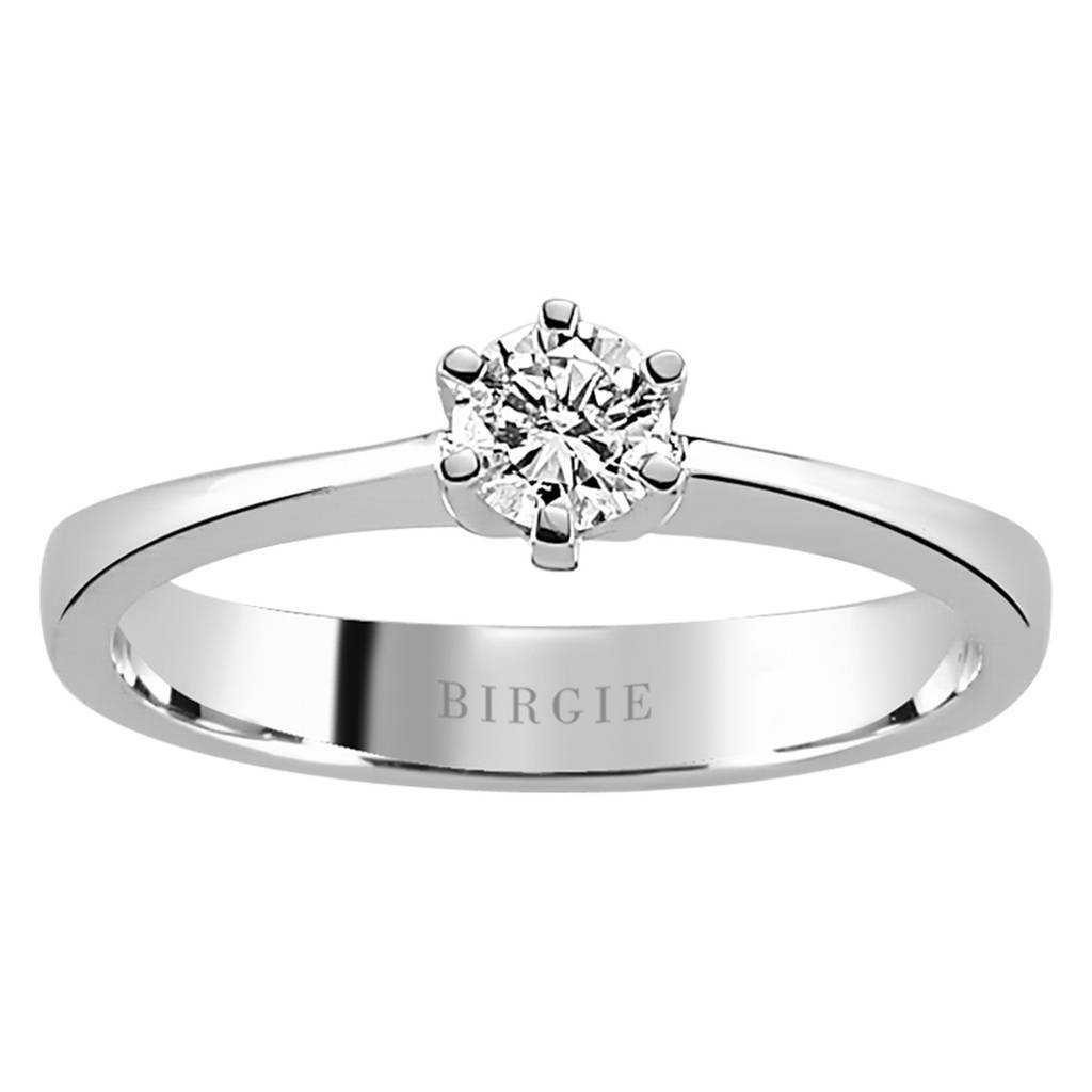 Bague solitaire diamant 0,27 carat