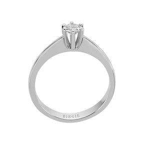 Bague solitaire diamant 0,27 carat