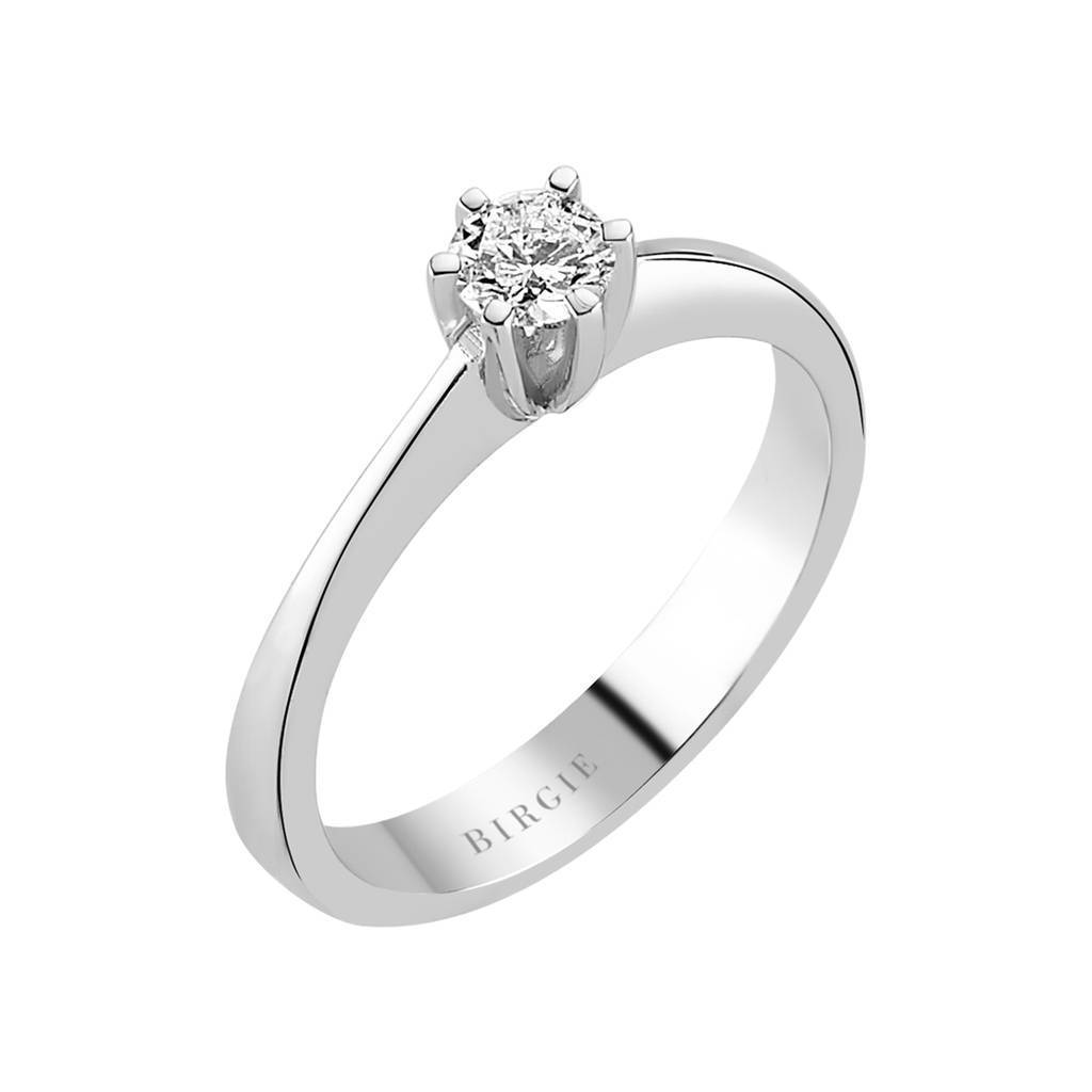 Bague solitaire diamant 0,27 carat