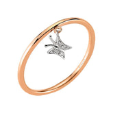 Bague papillon diamant