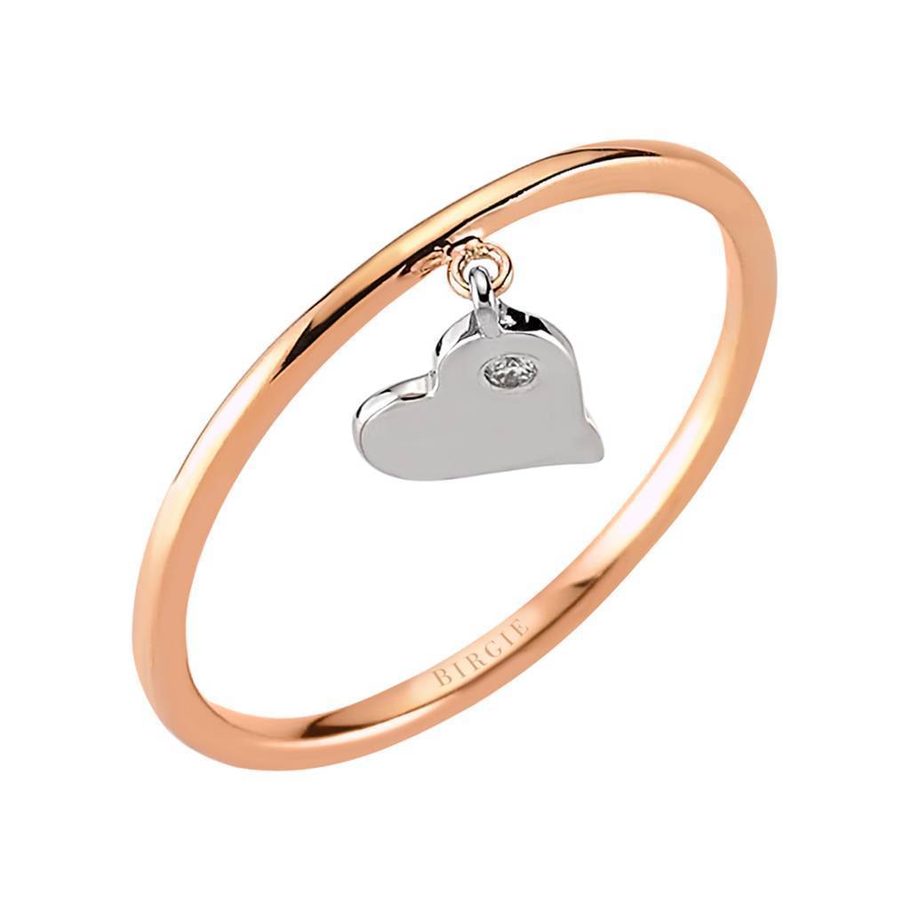 Bague coeur diamant