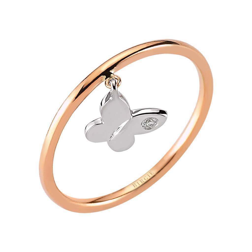 Bague papillon diamant
