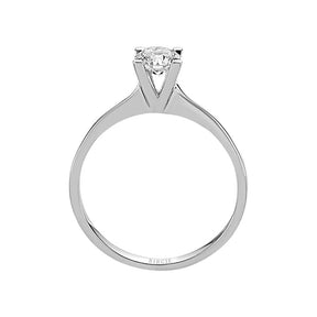 Bague solitaire diamant couleur G 0,49 carat