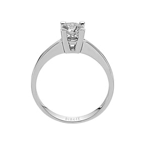 Bague solitaire diamant couleur F 0,50 carat
