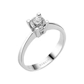Bague solitaire diamant couleur F 0,50 carat
