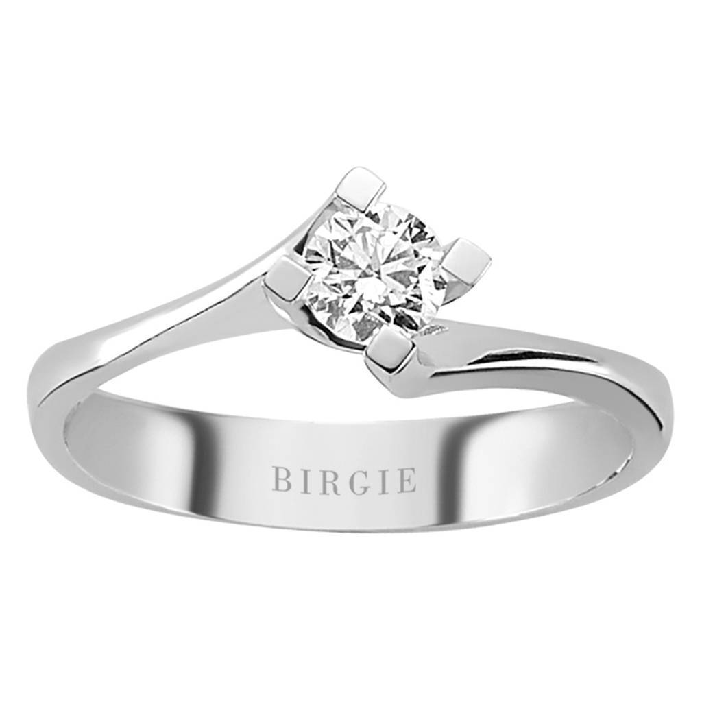 Bague solitaire diamant 0,29 carat