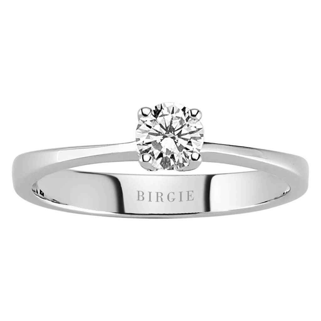 Bague solitaire diamant 0,28 carat