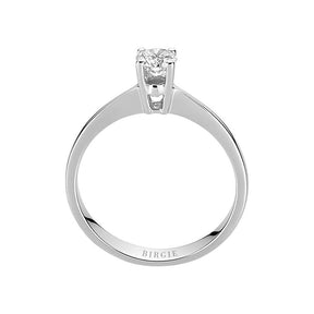Bague solitaire diamant 0,28 carat
