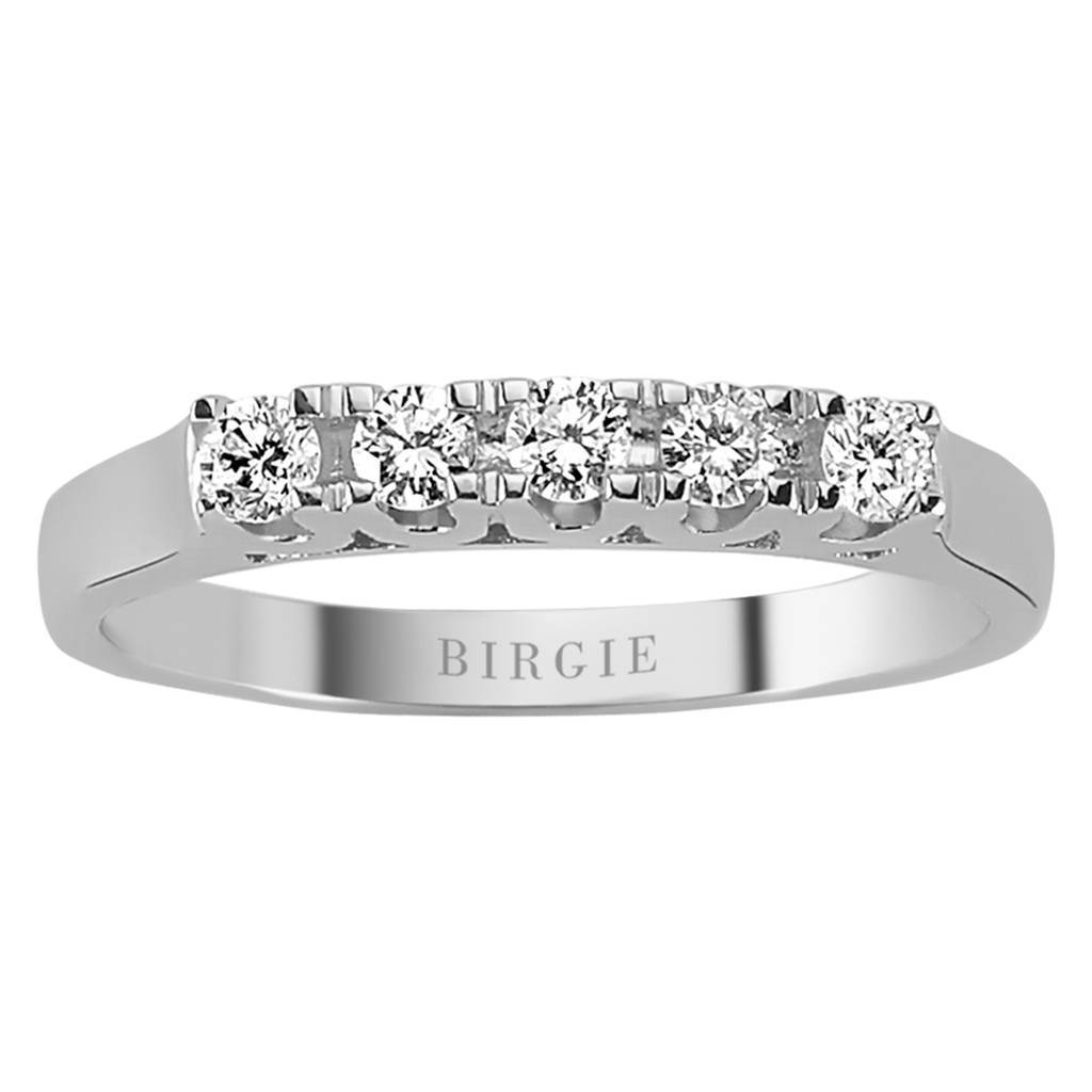 Bague de fiançailles 5 pierres diamant 0,26 carat