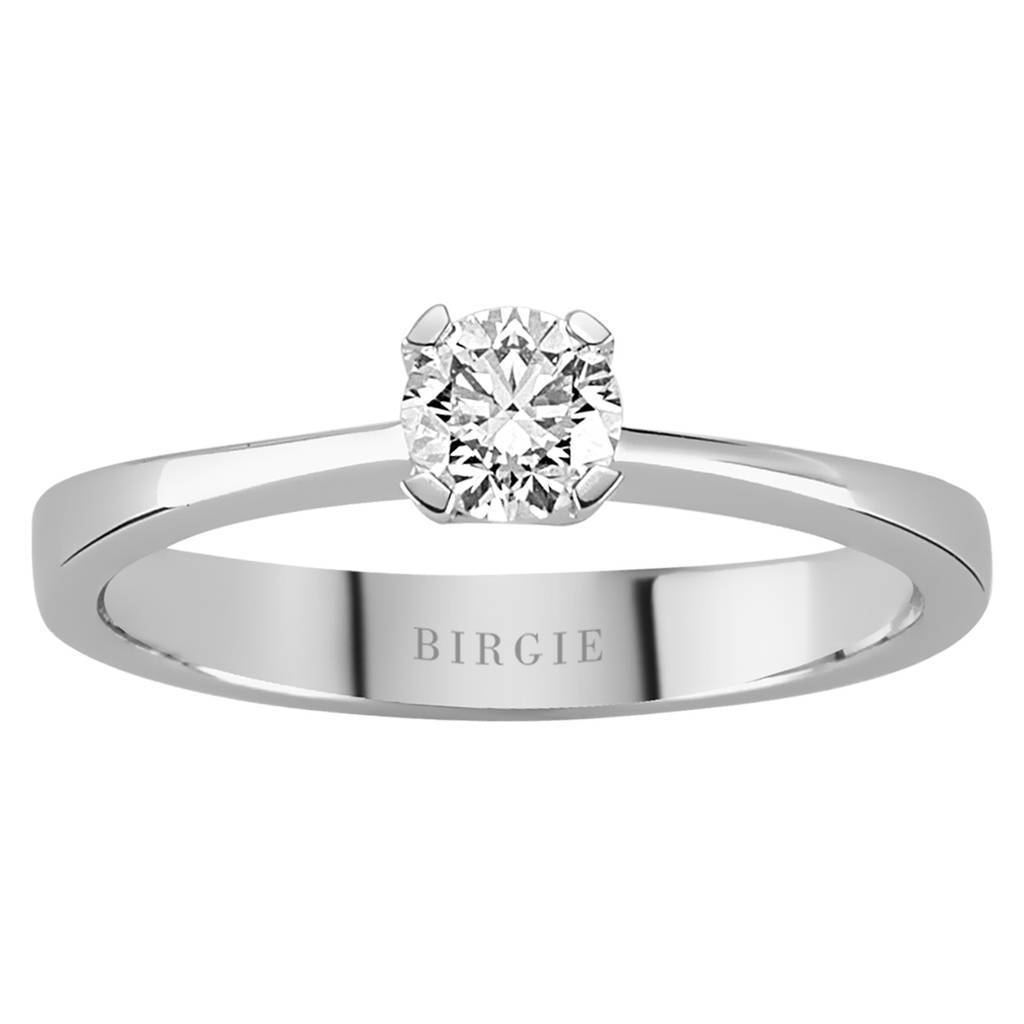 Bague solitaire diamant 0,34 carat
