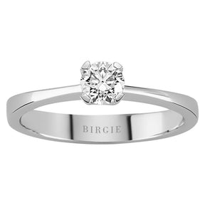 Bague solitaire diamant 0,34 carat