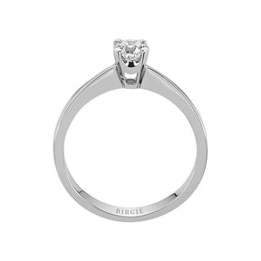 Bague solitaire diamant 0,34 carat