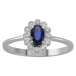 Oval Sapphire and Diamond Ring