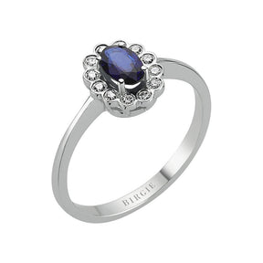 Oval Sapphire and Diamond Ring