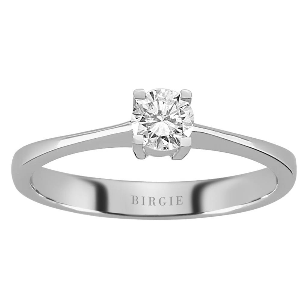 Bague solitaire diamant 0,30 carat