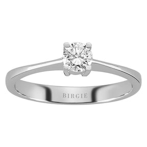 Bague solitaire diamant 0,30 carat