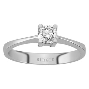 Bague solitaire diamant 0,38 carat