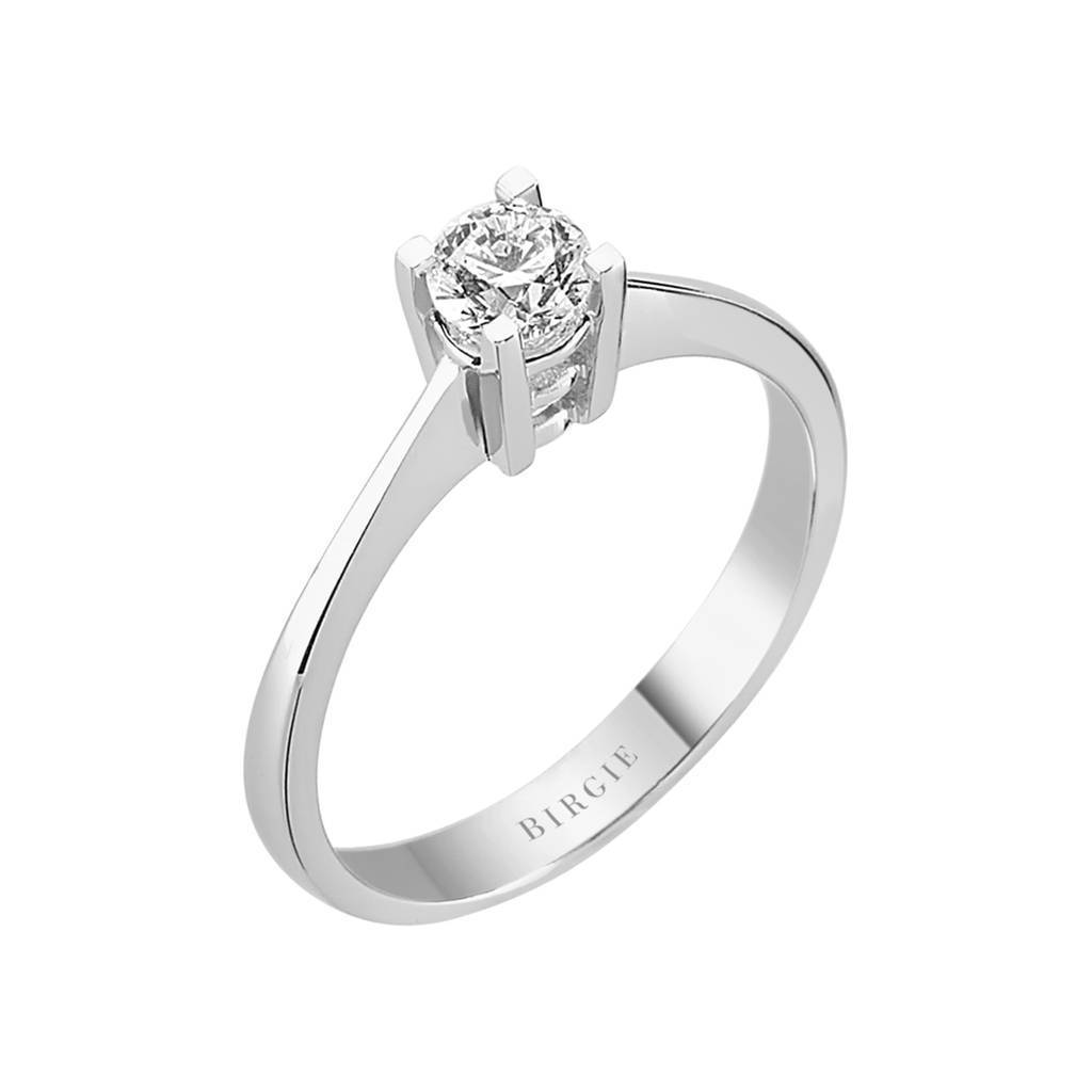 Bague solitaire diamant 0,38 carat