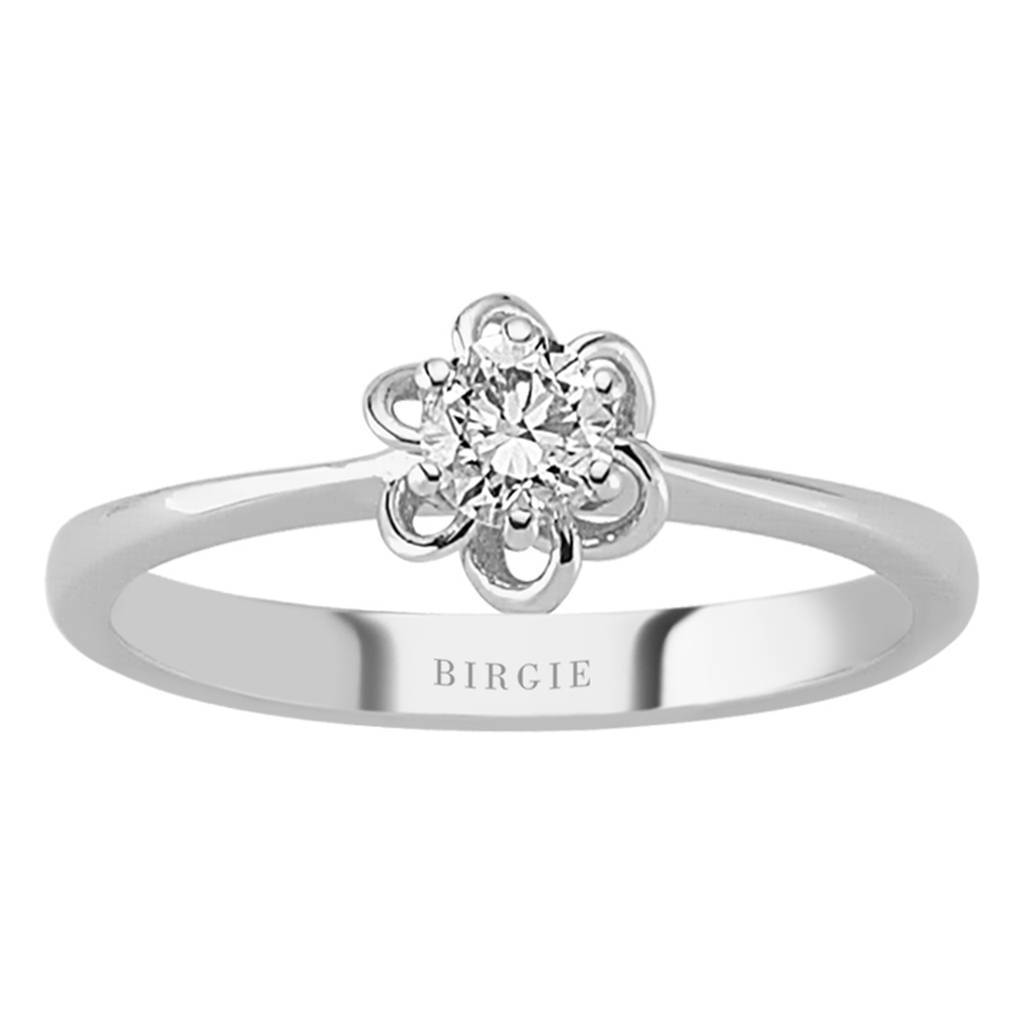 Bague solitaire diamant 0,27 carat