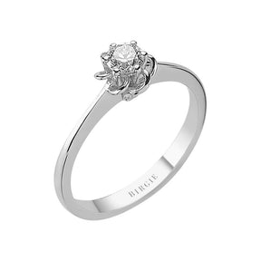 Bague solitaire diamant 0,27 carat