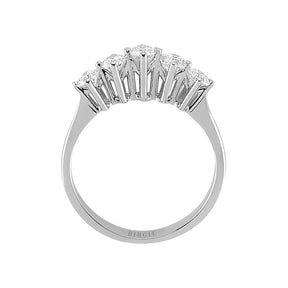 Bague de fiançailles 5 pierres diamant 0,72 carat