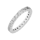 Bague de mariage d'éternité en diamant de 0,24 carat