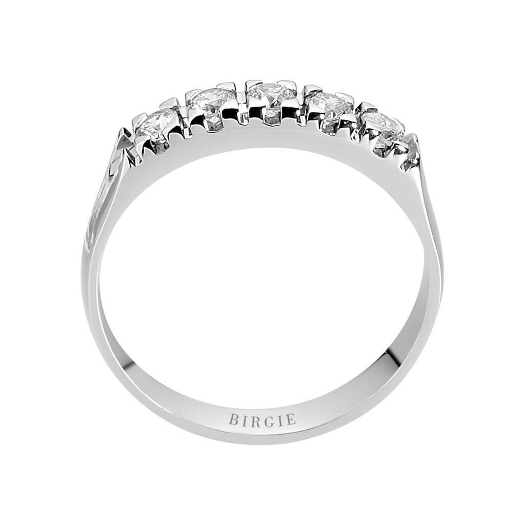 Bague de fiançailles 5 pierres diamant 0,31 carat