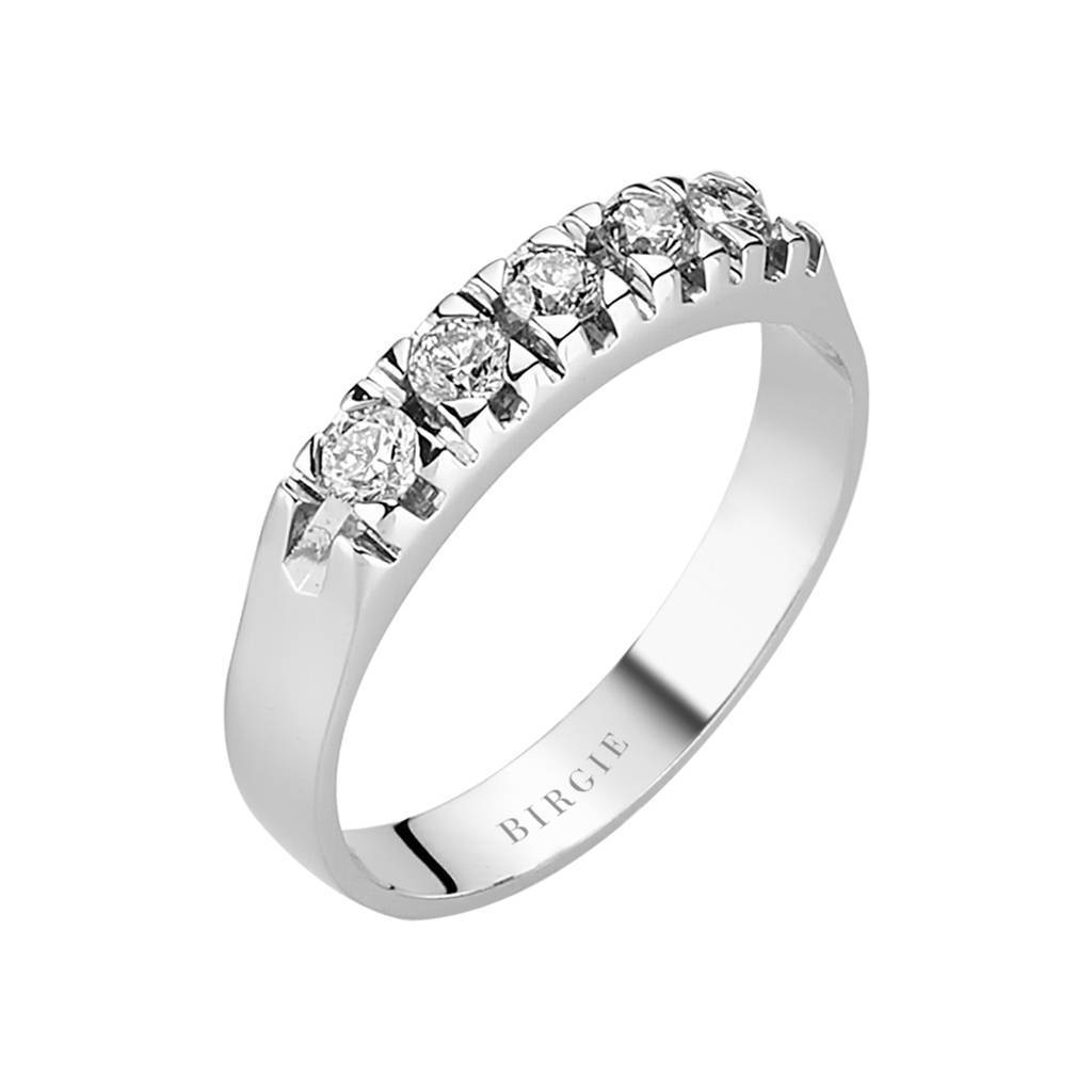 Bague de fiançailles 5 pierres diamant 0,31 carat