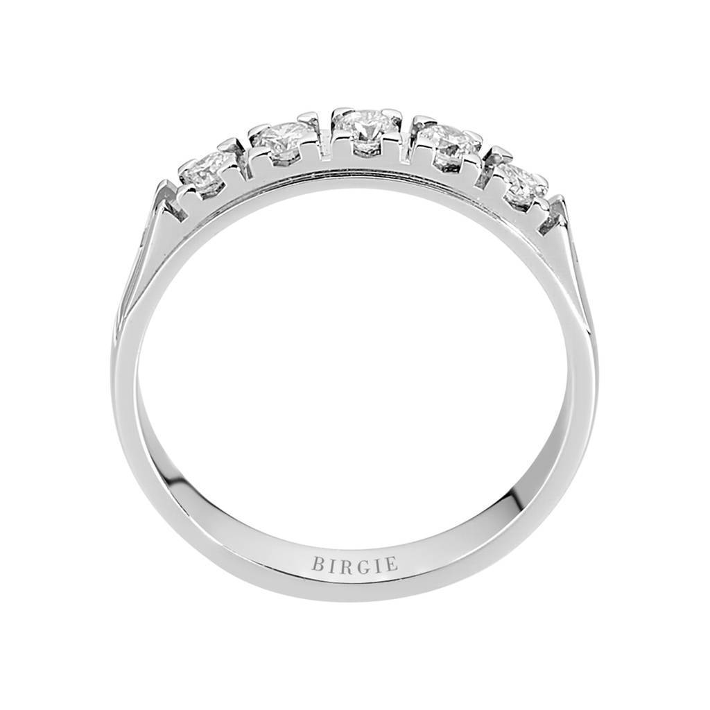 Bague de fiançailles 5 pierres diamant 0,31 carat