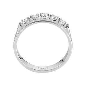 Bague de fiançailles 5 pierres diamant 0,31 carat