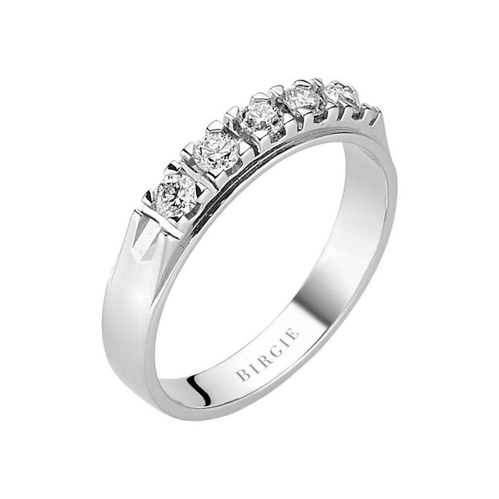 Bague de fiançailles 5 pierres diamant 0,31 carat