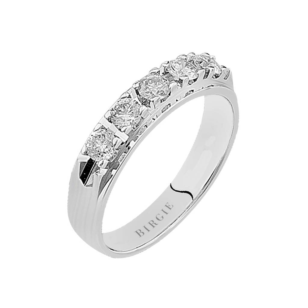 Bague de fiançailles 5 pierres diamant 0,52 carat