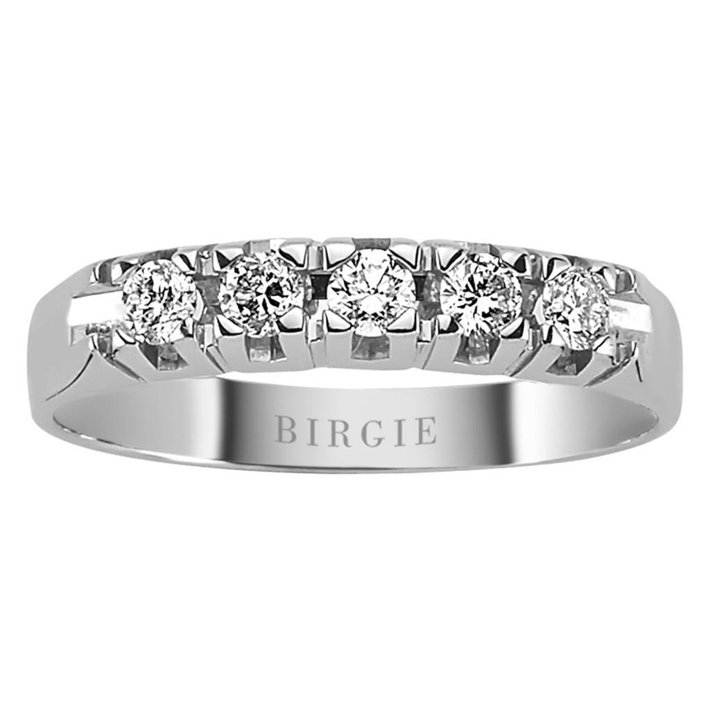 Bague de fiançailles 5 pierres diamant 0,30 carat