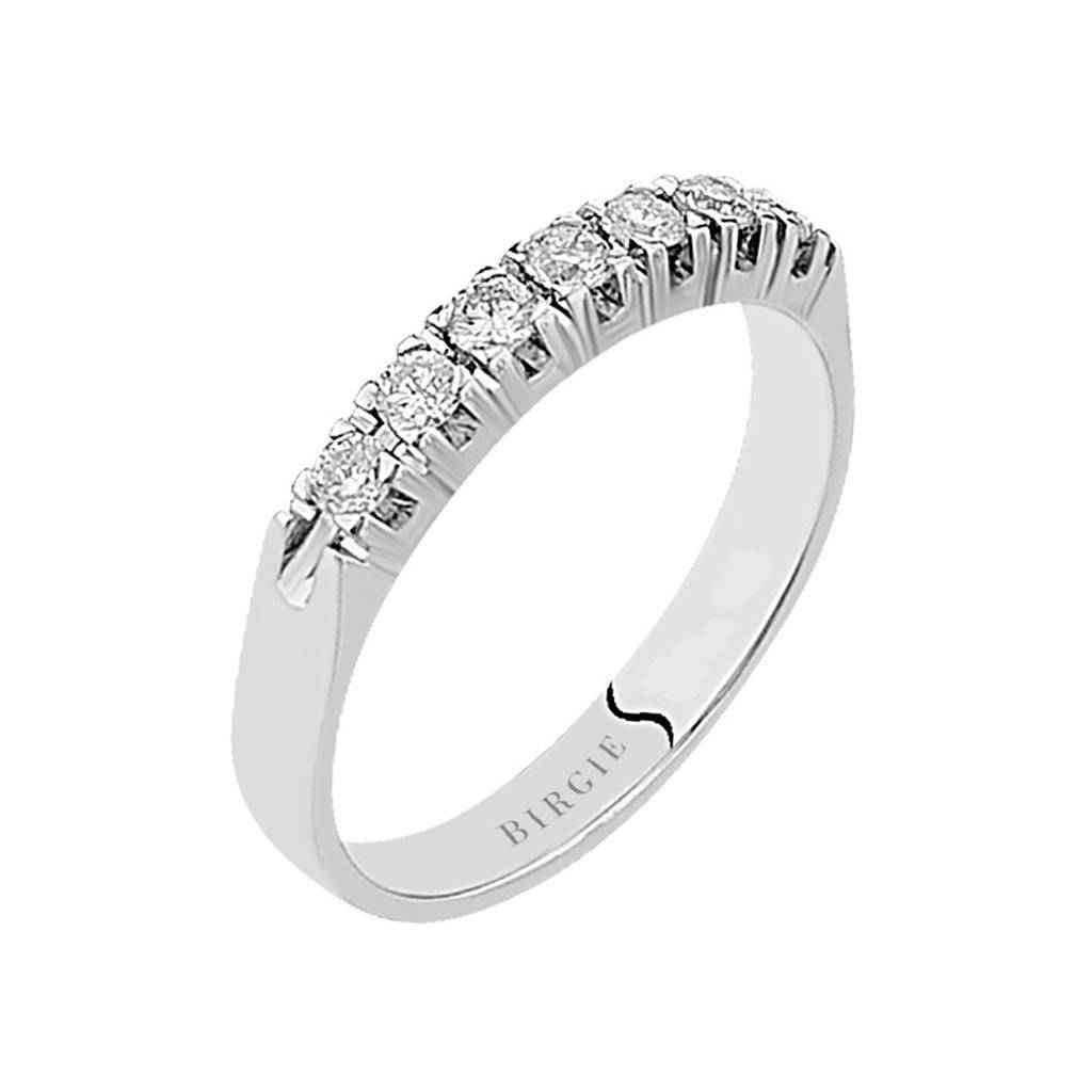 Bague de fiançailles 7 pierres diamant 0,33 carat