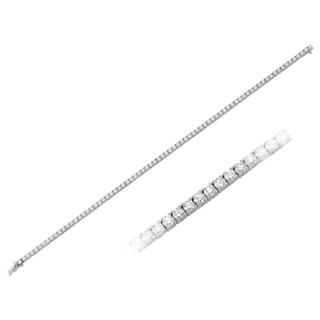 3.35 total carat diamond tennis bracelet