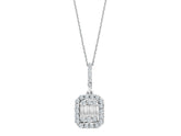 Collier baguette diamant 0,30 carat