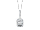 Collier baguette diamant 0,23 carat