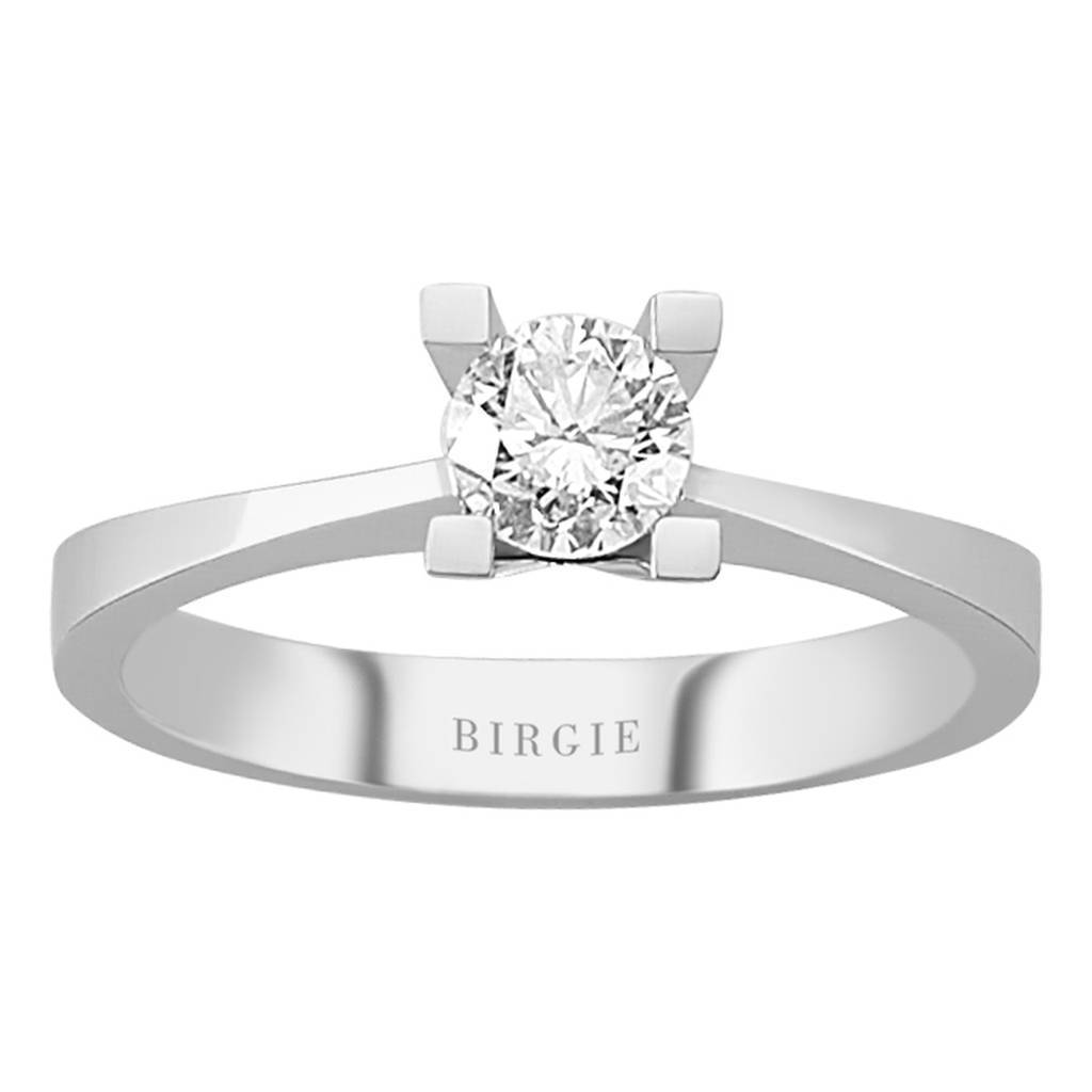 Bague solitaire diamant 0,51 carat
