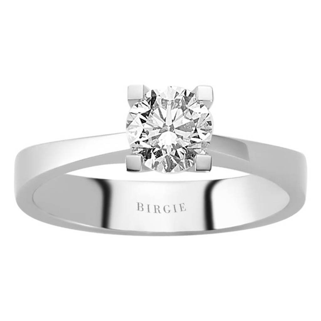 Bague solitaire diamant 0,81 carat